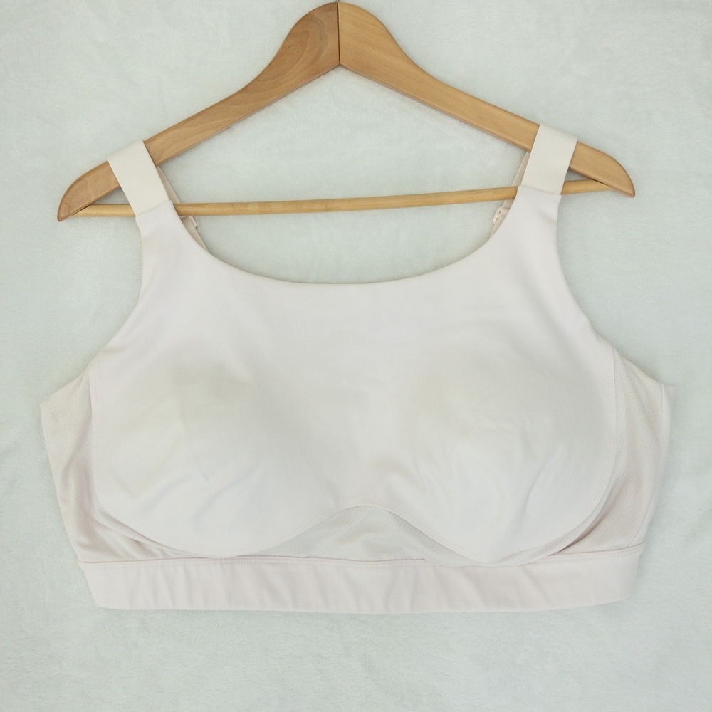 Duluth Adjustabust High Impact Bra Womens Size 20W Pink High Neck Sports